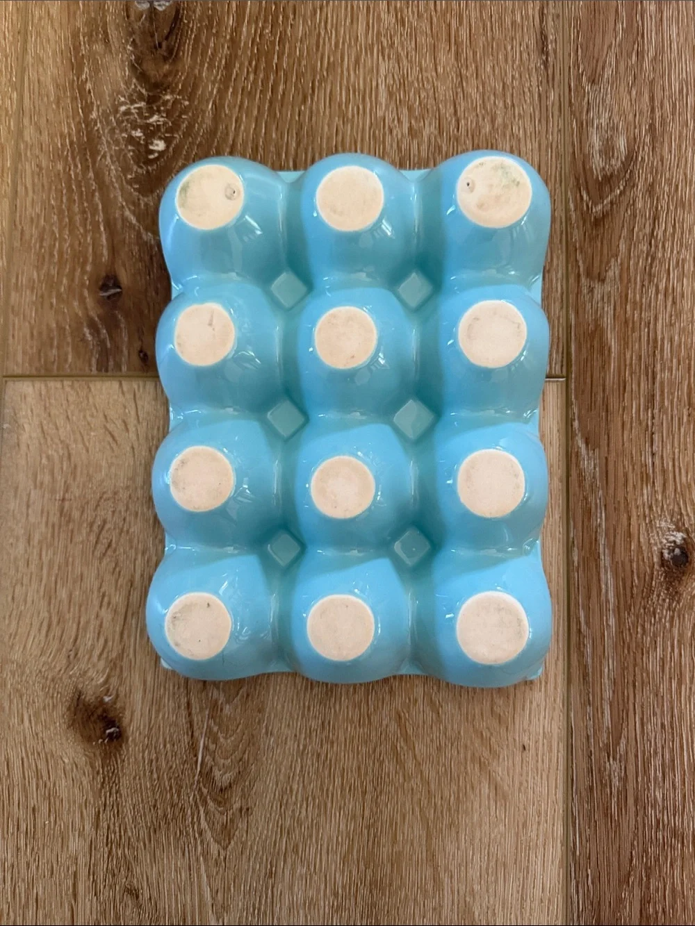 Light Blue Ceramic Egg Tray